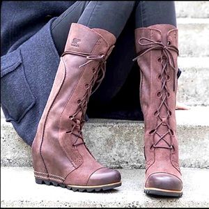 Sorel Cate the Great Wedge Boots 7.5